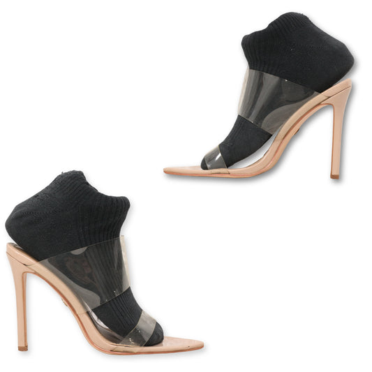 VIVIANLY Transparent Straps Heels