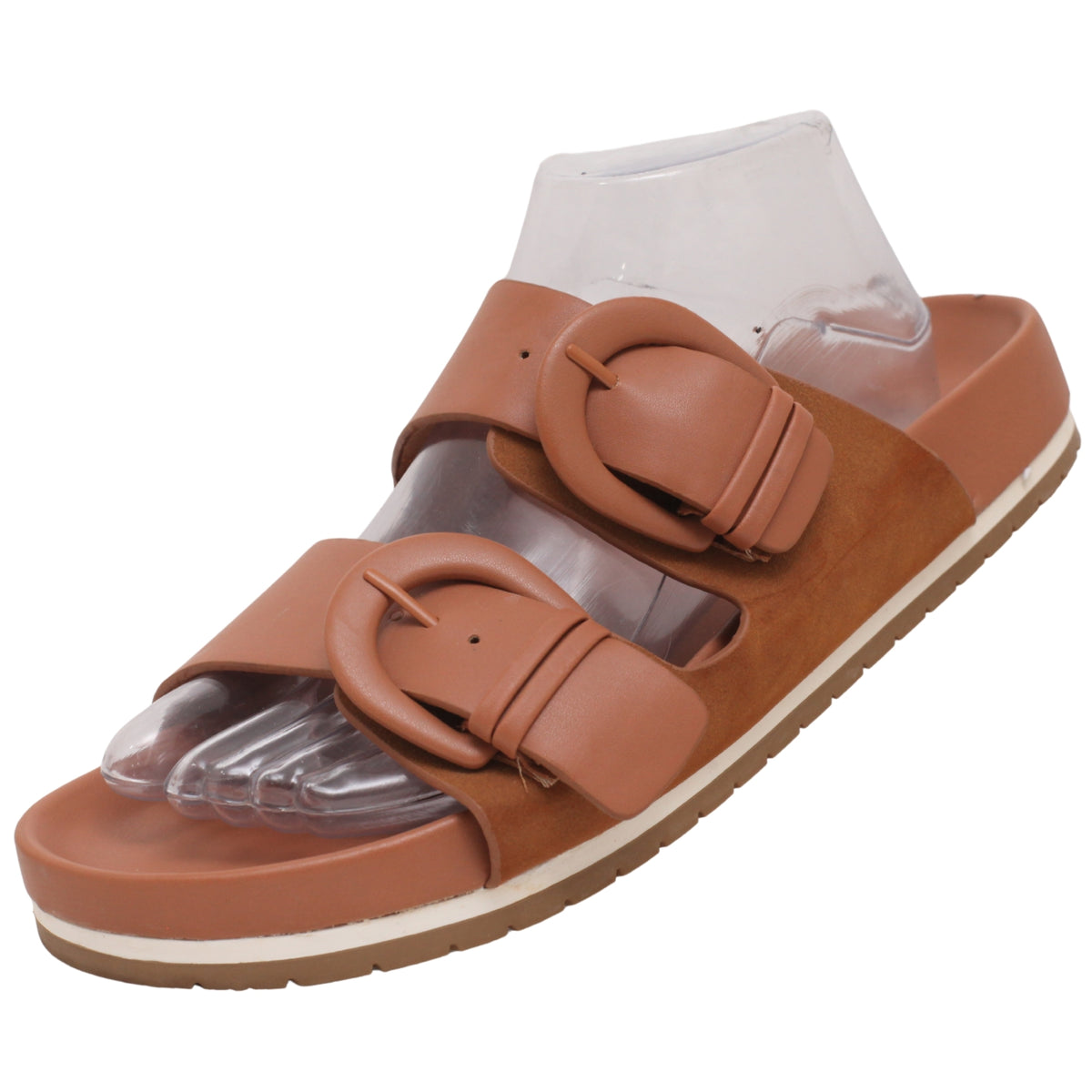 Time and Tru Dressy Footbed Slide Sandals