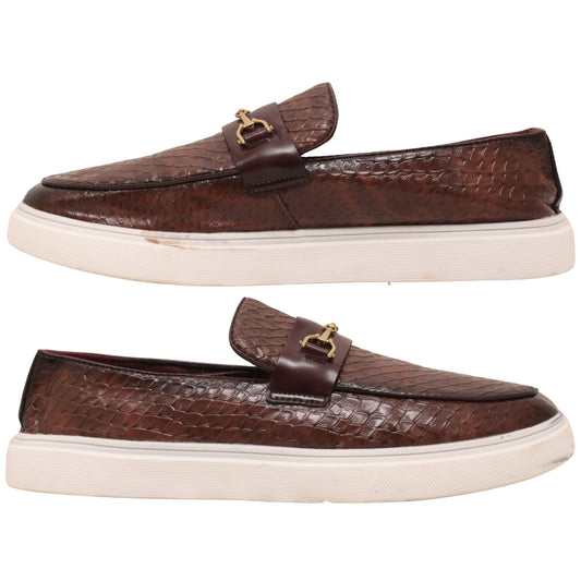 Santimon Men's Slip-On Woven Loafers
