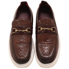Santimon Men's Slip-On Woven Loafers