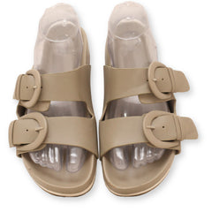 Time and Tru Women's Footbed Slide Sandals