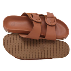 Time and Tru Dressy Footbed Slide Sandals