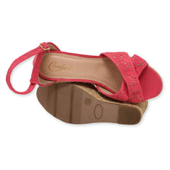 Candies Women's Ankle Wedge Sandal
