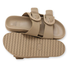 Time and Tru Women's Footbed Slide Sandals