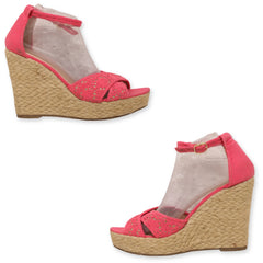 Candies Women's Ankle Wedge Sandal