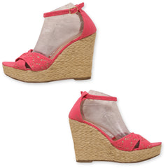Candies Women's Ankle Wedge Sandal