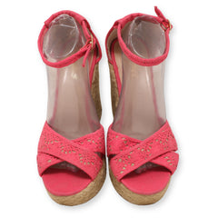 Candies Women's Ankle Wedge Sandal