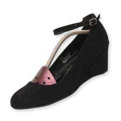 Me Too Ankle Strap Wedge Court Shoes