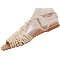 Braided Strap Women Sandals