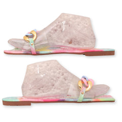 Women's Flat Chain Strap Slippers