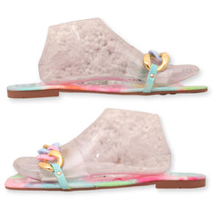 Women's Flat Chain Strap Slippers