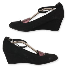 Me Too Ankle Strap Wedge Court Shoes