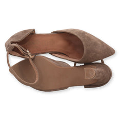 Mimao Pointed-Toe Ankle Strap Heels