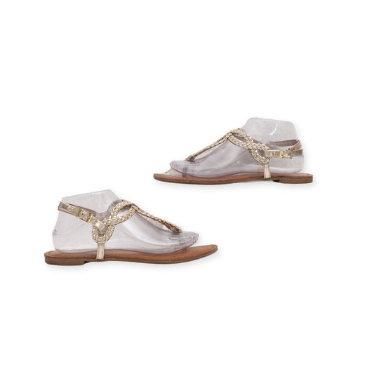 T Strap festive Flats