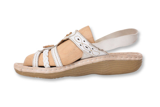 "Earth Spirit" Strappy Button Sandals