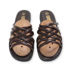 Strappy Slippers By "The Leather Collection"