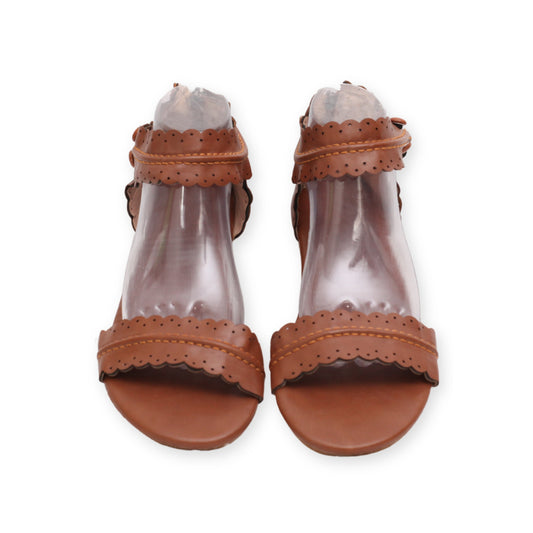 Slid Straps Ankle Flats