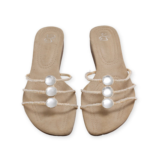 Strappy Pearl Stylish Flats