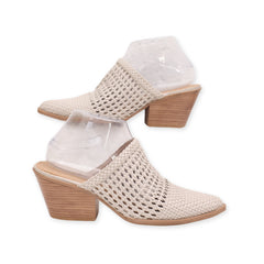 "Seven Dials" Mule Woven Heels
