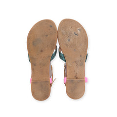 "SOS" Flip Flop Straps Flats
