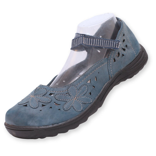 Floral Flats Shoes by "Earth Spirit"