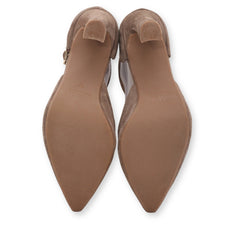 Mimao Pointed-Toe Ankle Strap Heels