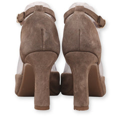 Mimao Pointed-Toe Ankle Strap Heels