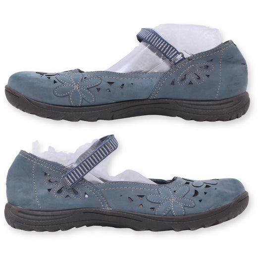 Floral Flats Shoes by "Earth Spirit"
