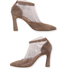 Mimao Pointed-Toe Ankle Strap Heels