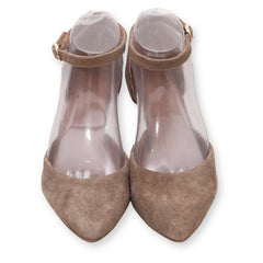 Mimao Pointed-Toe Ankle Strap Heels