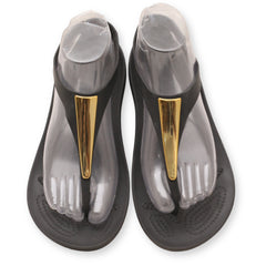 Crocs Women's Serena Metallic Bar Flip Sandal
