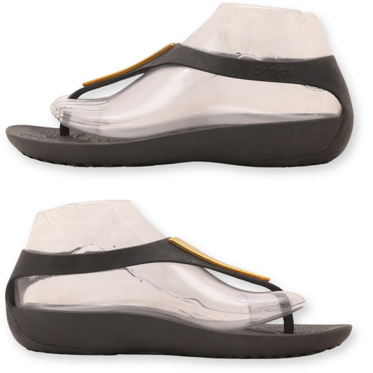 Crocs Women's Serena Metallic Bar Flip Sandal