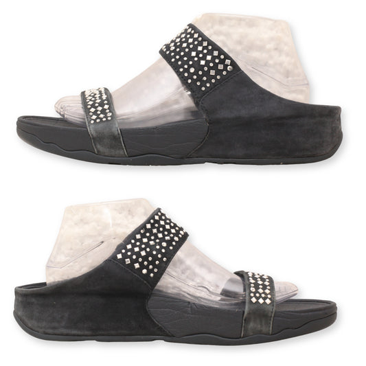 FitFlop T Strap Rhinestone Sandals