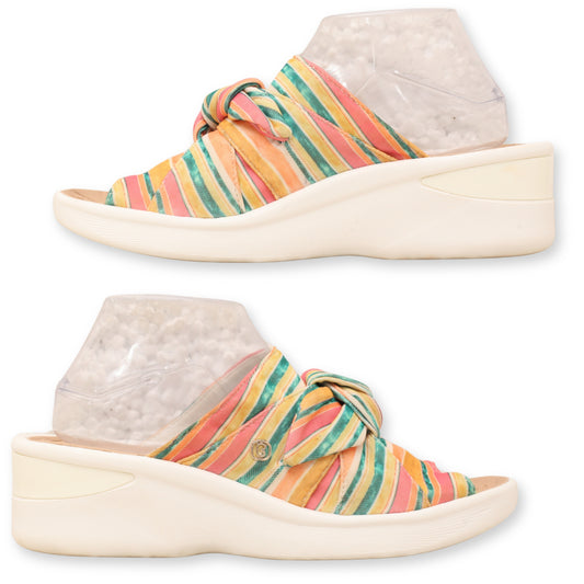 BZees Women Slide Wedge Sandal