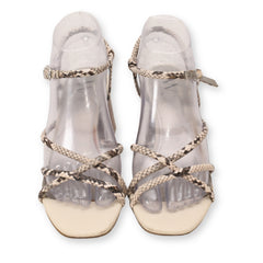 Worthington Snake Print Strappy Block Heel Sandals
