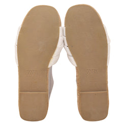 Zara Jute padded Strappy Slide Sandals