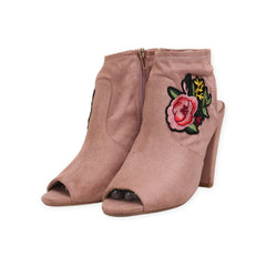 "Stylish Flower Booties Heels"