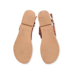 stylish Ankle Strap Flats By "LC"