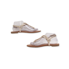 T Strap festive Flats