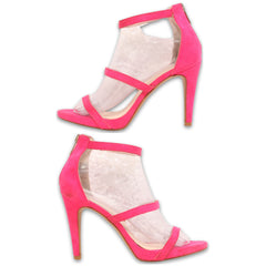 Kelly & Ketie Ankle Zipper Stilettos Heels