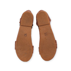 Slid Straps Ankle Flats