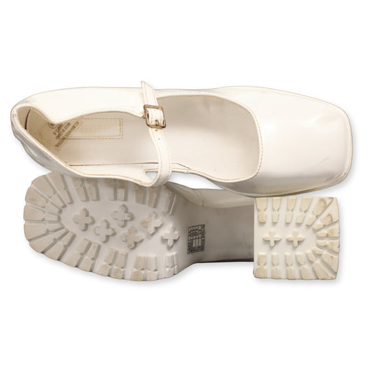 Forever 21 Mary Jane Buckle Strap Block Heels