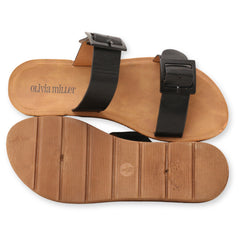 Olivia Miller Buckle Strap Slipper