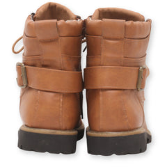 Men's Zipper Closure Lace-Up Ankle Boots