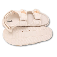 Qupid quilted double-strap women sandals