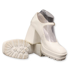 Forever 21 Mary Jane Buckle Strap Block Heels