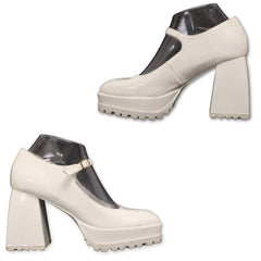 Forever 21 Mary Jane Buckle Strap Block Heels