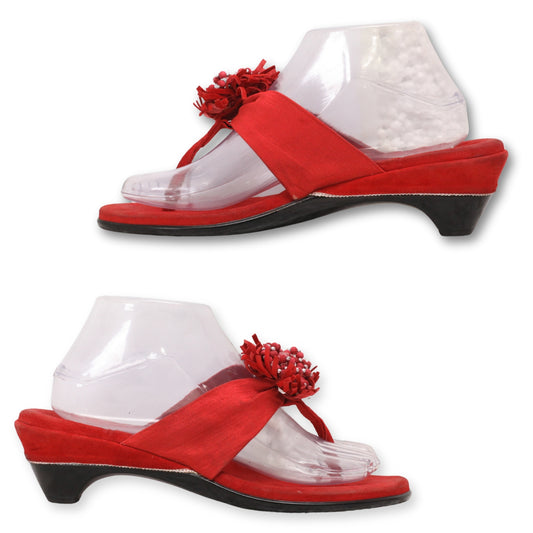 Fancy T-Straps Flower Women Sandals