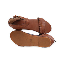 Slid Straps Ankle Flats