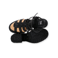 "Dirty Laundry" Strappy Block Heels